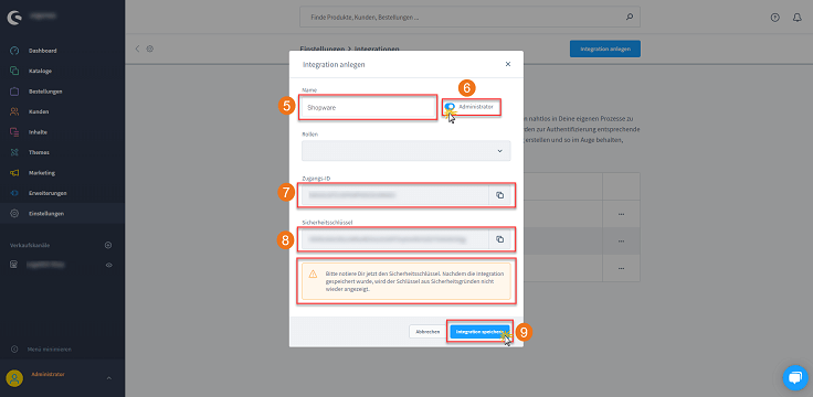 MeinBüro Handbuch für Fortgeschrittene: Shopware Login Schritt 2