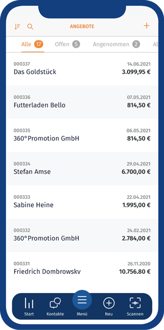 Schnelle Auftragsabwicklung