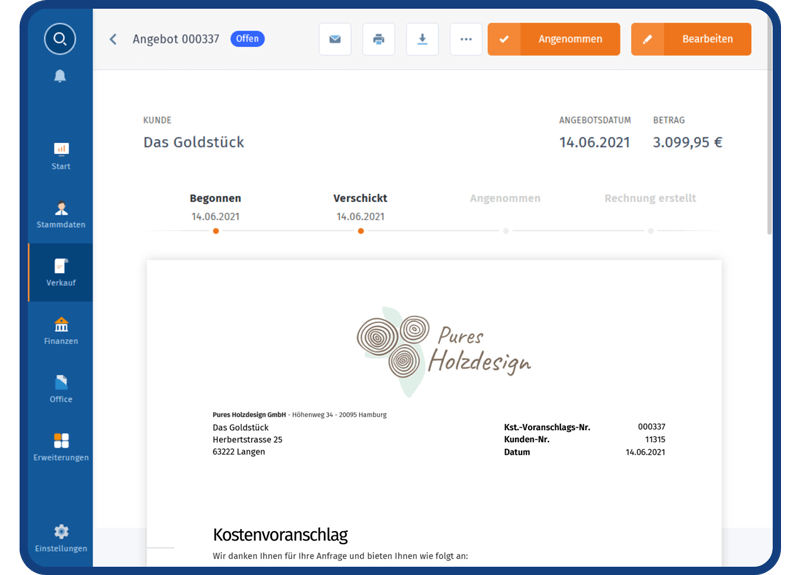 Smarte Kostenvoranschläge