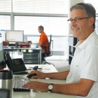 Mit Freude bei der Arbeit