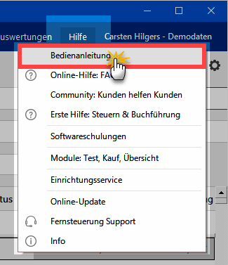 Hilfe-Schaltfläche