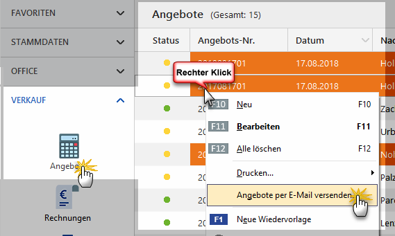 E-Mailversand