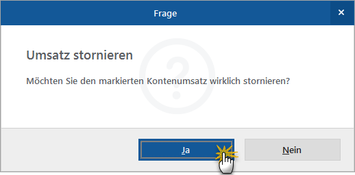 Umsatz stornieren