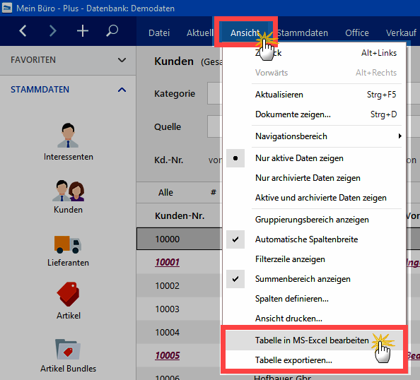 Microsoft-Office Export