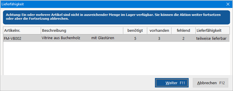 Lieferbarkeit: teilweise lieferbar
