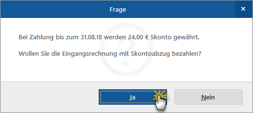 Frage: Rechnungszahlung