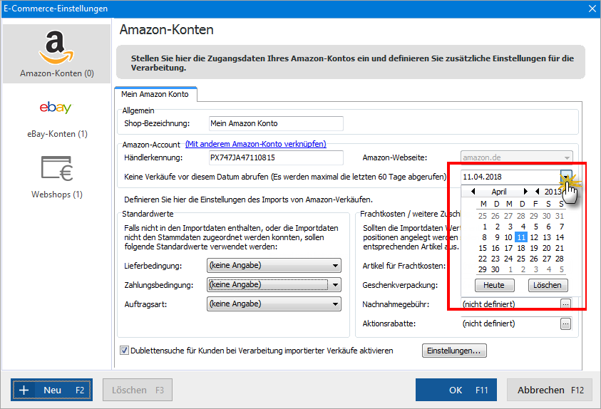 Amazon Konto Einstellungen