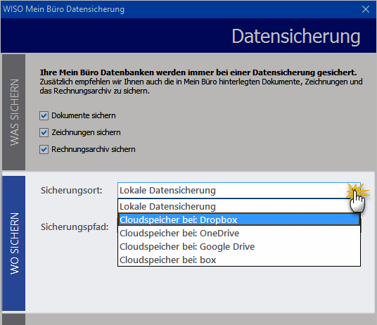 Datensicherung Cloud