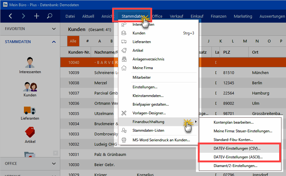 DATEV Einstellungen