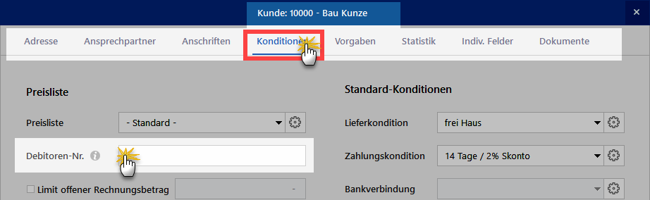 Debitoren Nummer