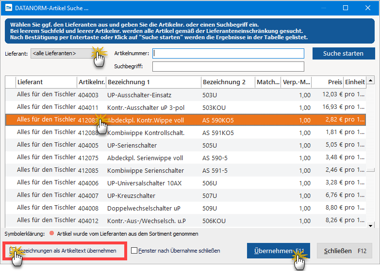 Datanorm Artikeltext