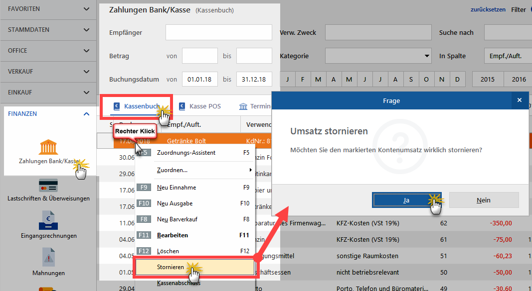 Umsatz-stornieren