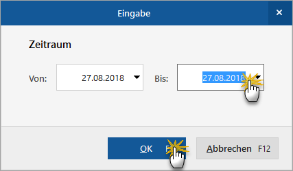Kassenbericht-Zeitraum