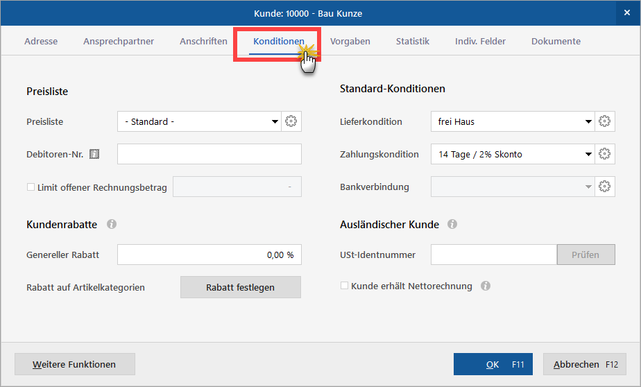 Kundenkonditionen