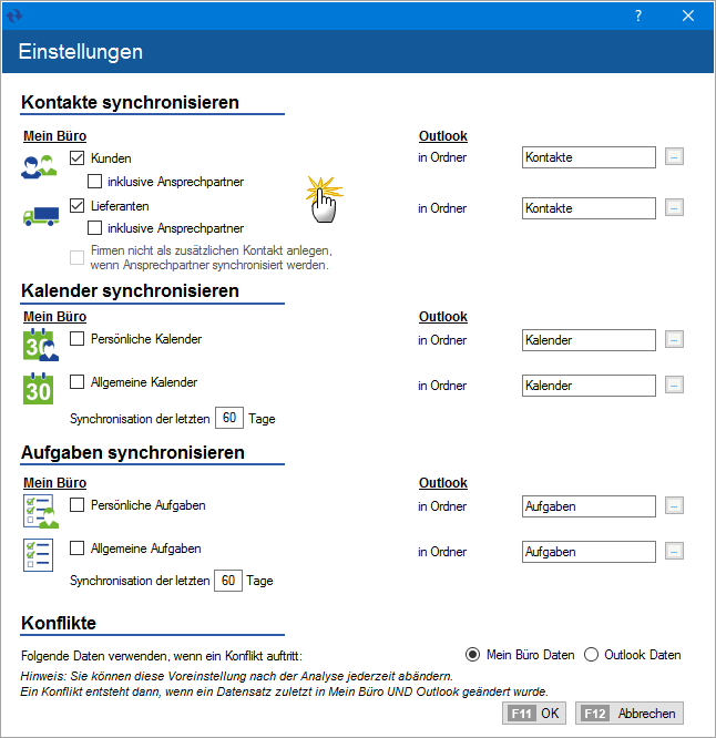 Outlook Synchronisation