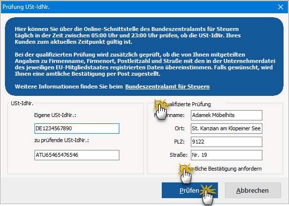 Steuernummern Check