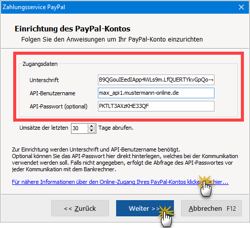 Paypal-einrichten
