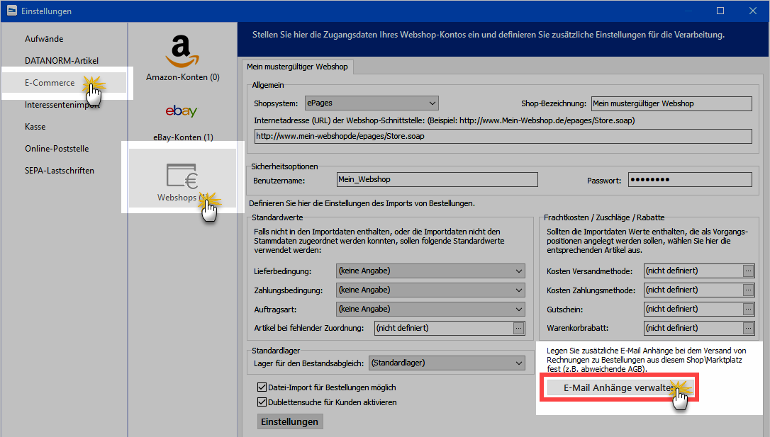 Webshopanhänge