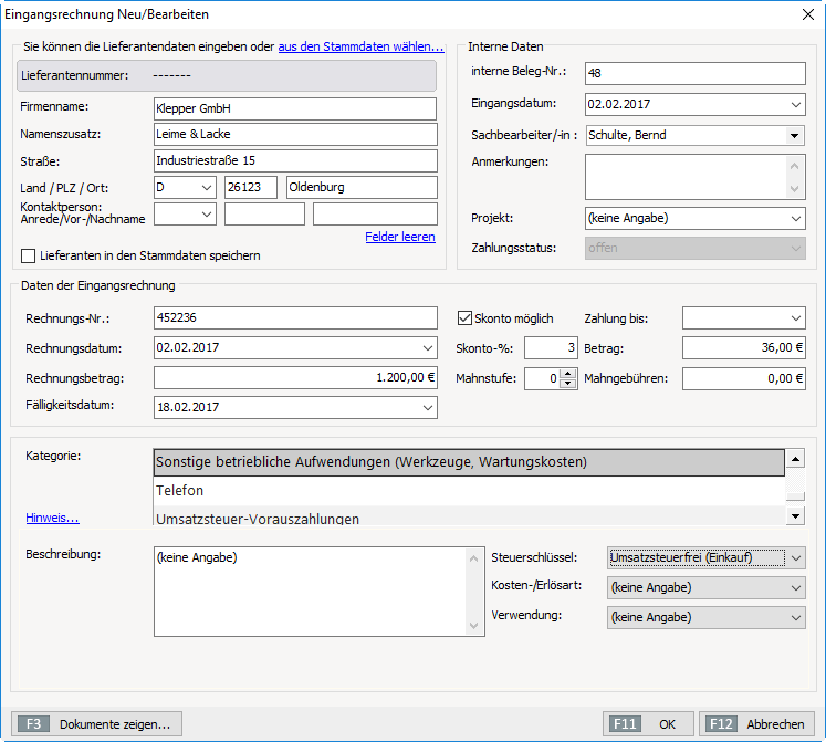 Kostenersparnis dank Eingangsrechnung mit MeinBüro und dem Modul Finanzen+