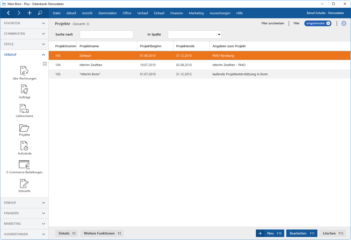 Die perfekte Organisation von Projekten mit MeinBüro und dem Modul Projekte