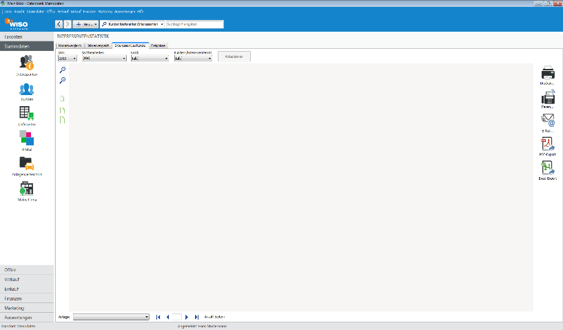 Modul CRM Reporting WISO Mein Büro