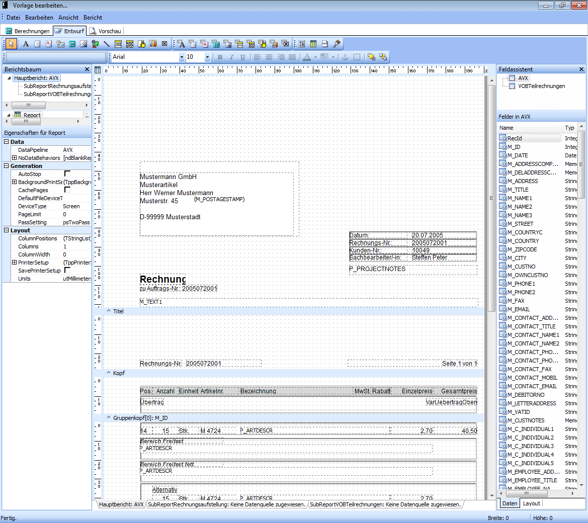 Geschäftsbriefe individuell gestalten mit MeinBüro und dem Modul Designer