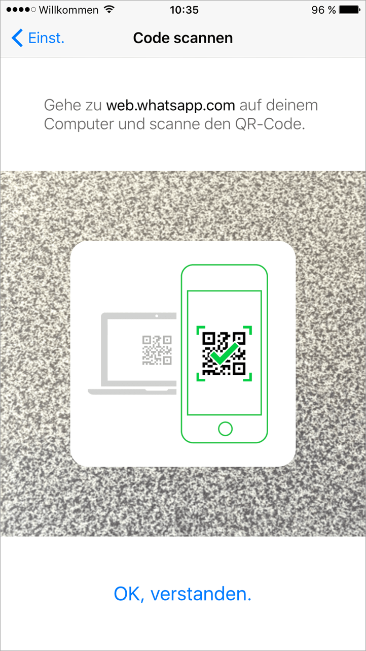 Whatsapp auf pc Scannen