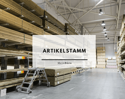 artikelstamm und artikelverwaltung mit meinbuero