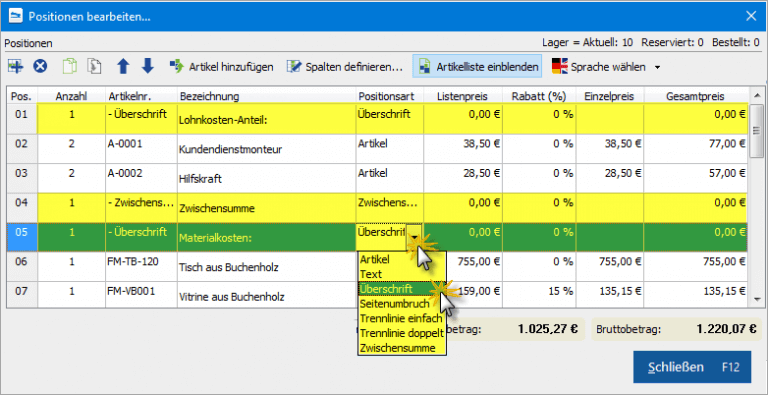 Tipp: Lohnanteile auf der Rechnung ausweisen | MeinBüro