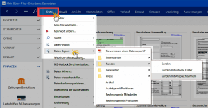 Datenexport Kund in WISO MeinBüro