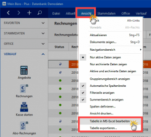 Daten Excel-Export