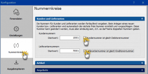 Debitoren- und Kreditorennummern