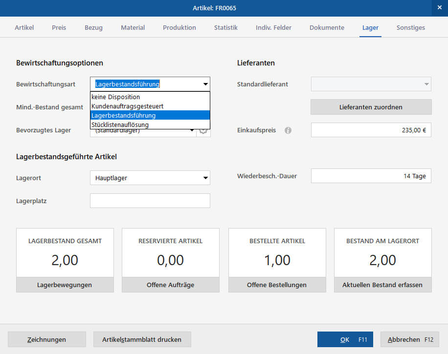 Lagerverwaltung & Lagerverwaltungssoftware | MeinBüro