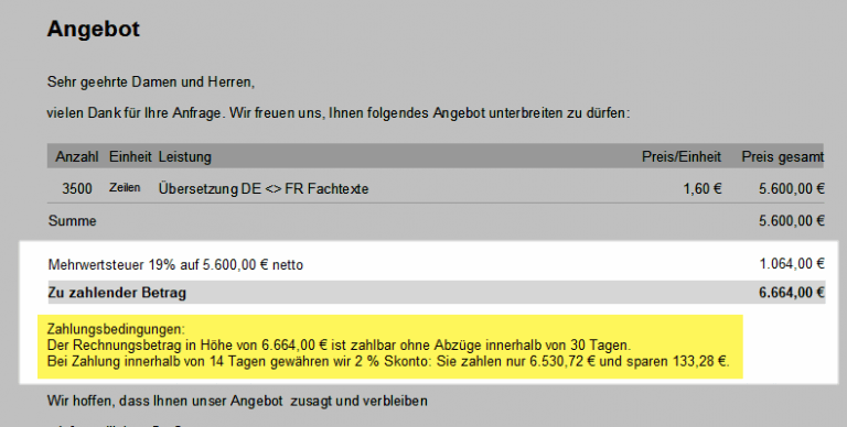 Zahlbar Sofort Nach Erhalt Der Rechnung www.buhl.de