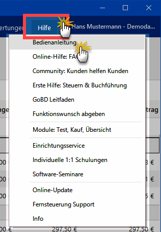 Hilfe-Schaltfläche