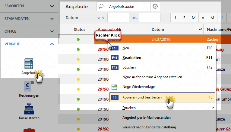 Neues Angebot erstellen