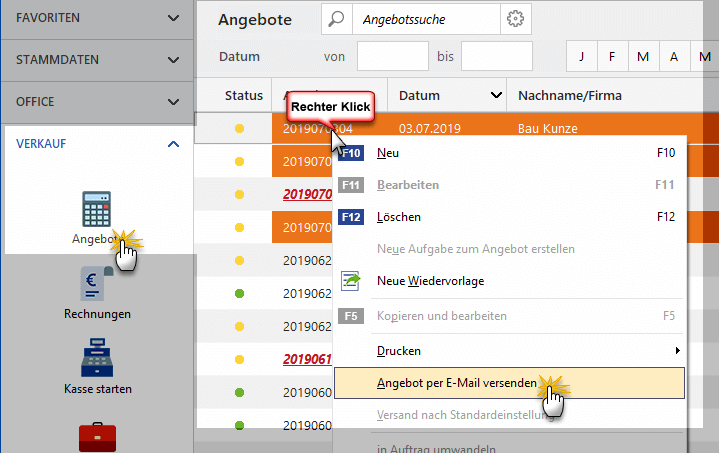 E-Mailversand