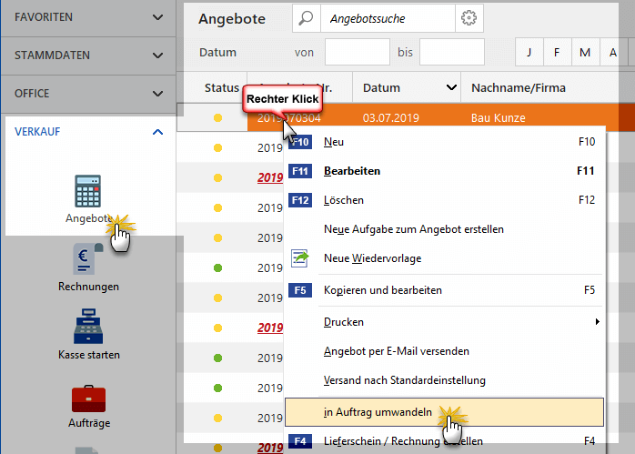 Auftragsbestätigung