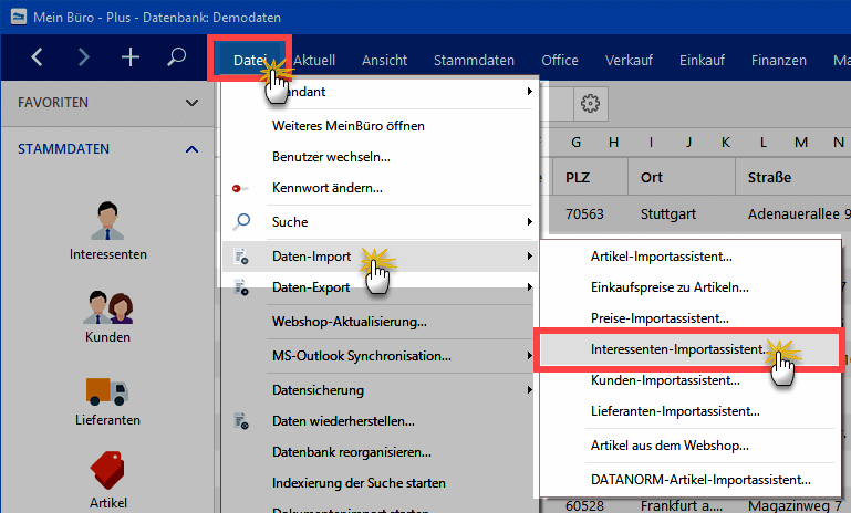 Interessenten-Importassistent
