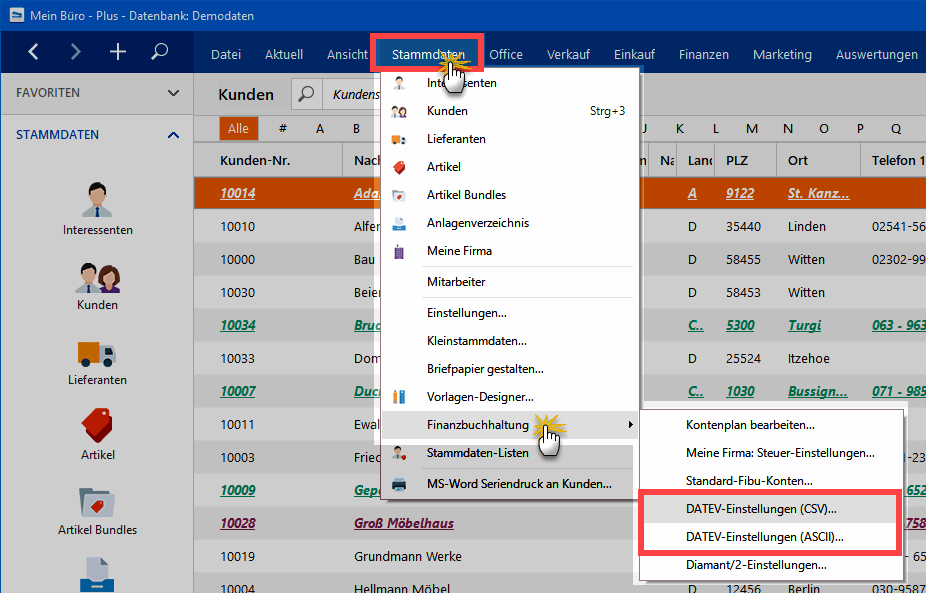 DATEV Einstellungen