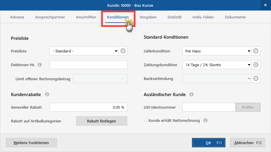 Kundenkonditionen