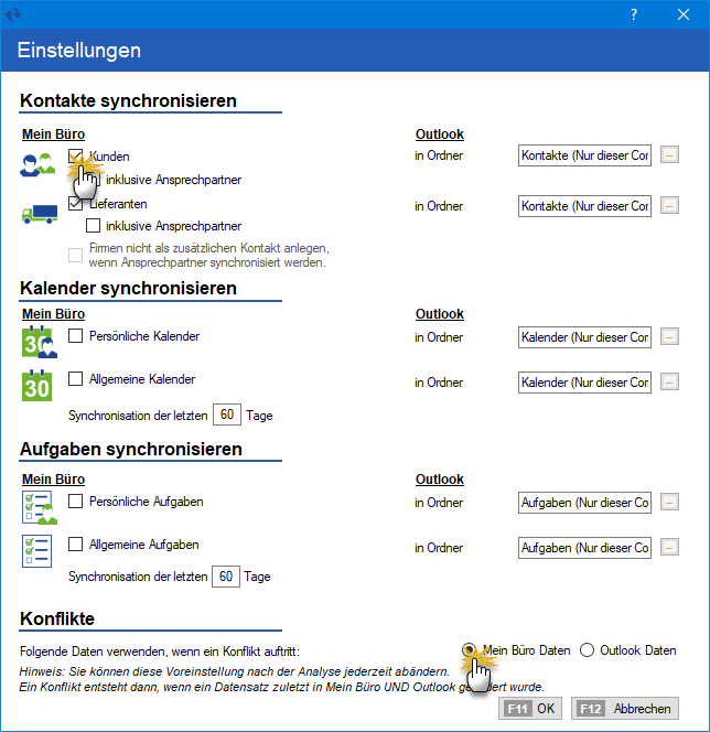 Outlook Synchronisation