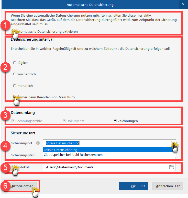 Automatische Datensicherung