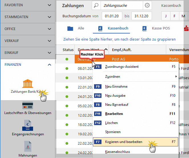 Kontextmenü-Kopieren-Bearbeiten