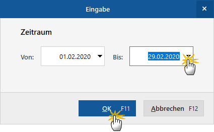 Kassenbericht-Zeitraum