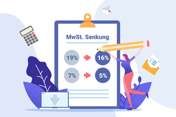 Grafik zur geplanten Mehrwertsteuersenkung