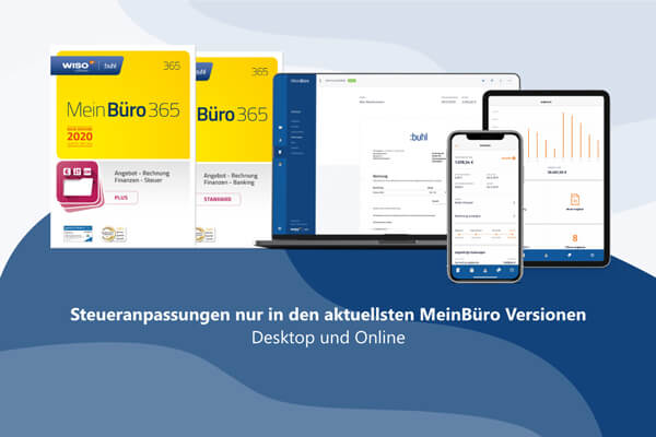 MwSt.-Senkung für MeinBüro und MeinBüro Online