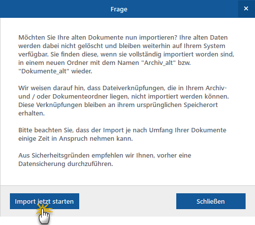 Dokumente Import