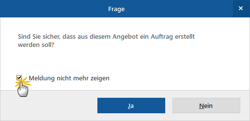 Meldung nicht mehr anzeigen