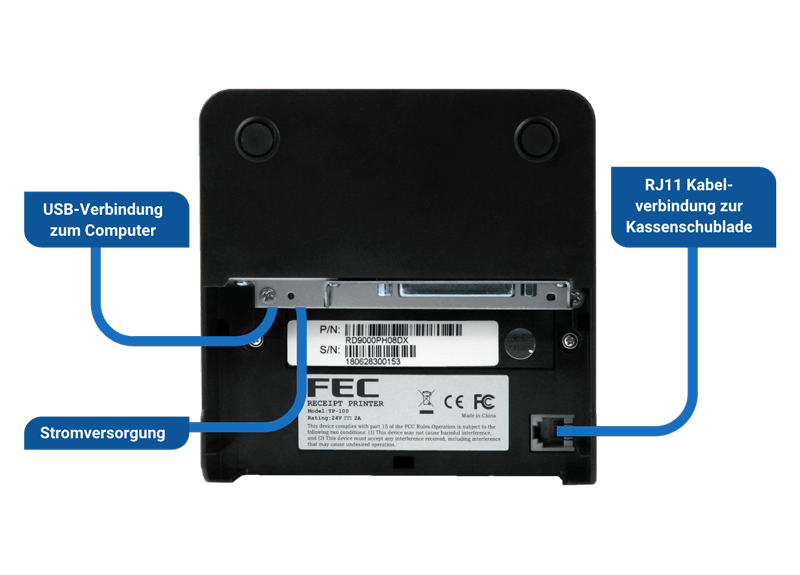 Anschluss Ihrer neuen Kassenhardware